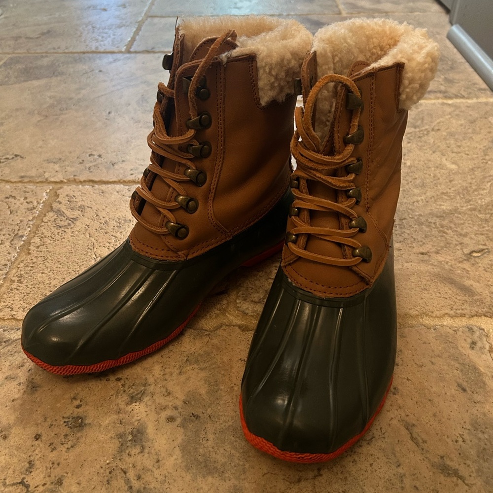 Sperry x Jcrew winter boots